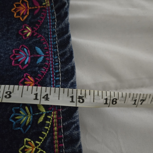 💝 2/$15 or 3/$20  Vintage 90s Route 66 Denim Women's Skort w/ Embroidery - Picture 7 of 7